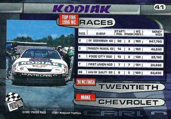 1997 Press Pass - Torquers #41 Ricky Craven's Car Back