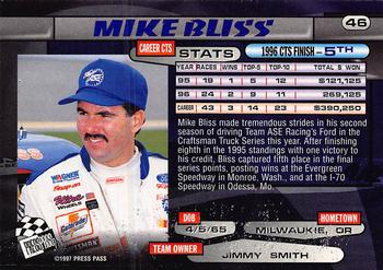 1997 Press Pass - Torquers #46 Mike Bliss Back