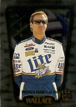 1997 Press Pass Premium - Emerald Proofs #44 Rusty Wallace Front
