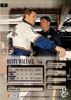 1997 Press Pass Premium - Mirror #7 Rusty Wallace Back
