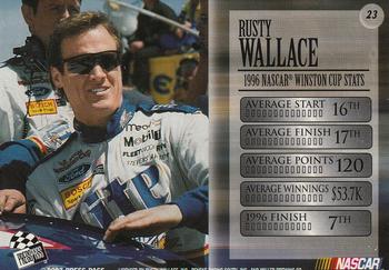 1997 Press Pass VIP - Explosive #23 Rusty Wallace Back