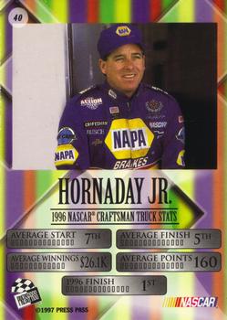 1997 Press Pass VIP - Explosive #40 Ron Hornaday Back