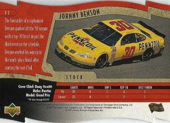 1997 SP - Super Series #72 Johnny Benson's Car Back