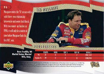 1997 SP - Super Series #96 Ted Musgrave Back