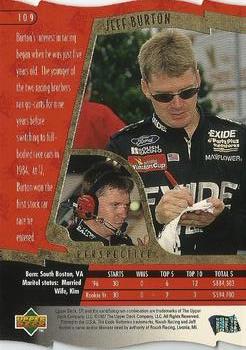 1997 SP - Super Series #109 Jeff Burton Back
