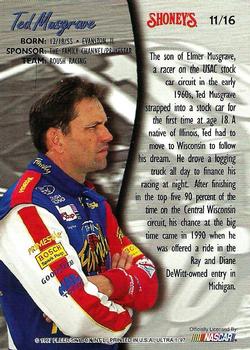 1997 Ultra Shoney's #11 Ted Musgrave Back