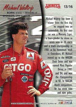 1997 Ultra Shoney's #13 Michael Waltrip Back