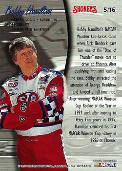 1997 Ultra Shoney's #5 Bobby Hamilton Back