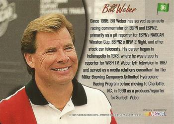 1997 Ultra Update #36 Bill Weber Back