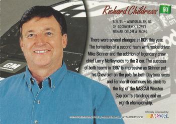 1997 Ultra Update #50 Richard Childress Back