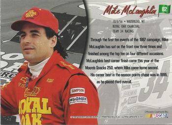 1997 Ultra Update #62 Mike McLaughlin Back
