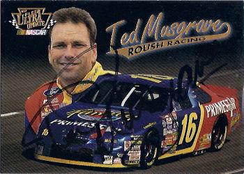 1997 Ultra Update - Autographs #16 Ted Musgrave Front