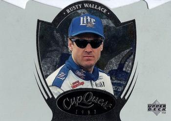 1997 Upper Deck Road to the Cup - Cup Quest White #CQ5 Rusty Wallace Front