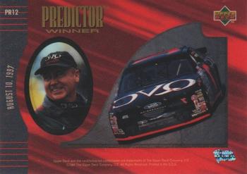 1997 Upper Deck Road to the Cup - Predictor Plus Cels Exchange #PR12 Geoff Bodine Back
