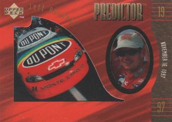 1997 Upper Deck Road to the Cup - Predictor Plus Cels Exchange #PR28 Jeff Gordon Front
