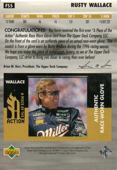 1997 Upper Deck Victory Circle - A Piece of the Action #FS5 Rusty Wallace Back