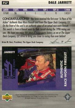 1997 Upper Deck Victory Circle - A Piece of the Action #FS7 Dale Jarrett Back