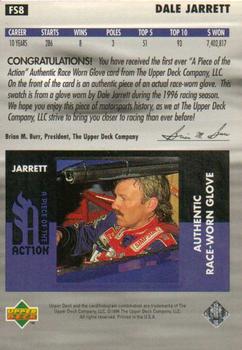 1997 Upper Deck Victory Circle - A Piece of the Action #FS8 Dale Jarrett Back