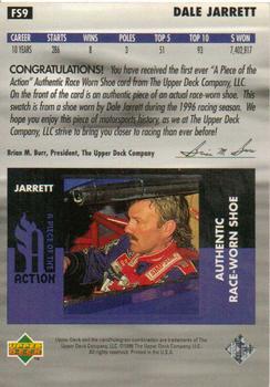 1997 Upper Deck Victory Circle - A Piece of the Action #FS9 Dale Jarrett Back