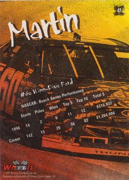 1997 Wheels Predator - Black Wolf First Slash #41 Mark Martin Back