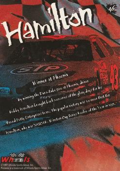 1997 Wheels Predator - Black Wolf First Slash #46 Bobby Hamilton Back