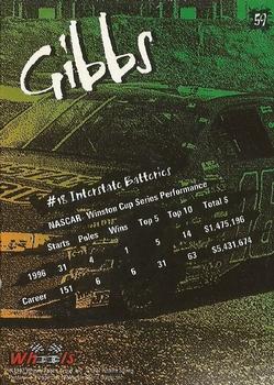 1997 Wheels Predator - Black Wolf First Slash #59 Joe Gibbs Back