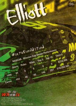 1997 Wheels Predator - First Slash #20 Bill Elliott Back