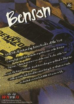 1997 Wheels Predator - Grizzly First Slash #62 Johnny Benson Back
