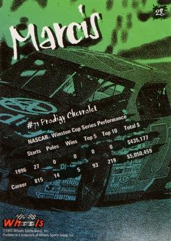 1997 Wheels Predator - Red Wolf First Slash #28 Dave Marcis Back