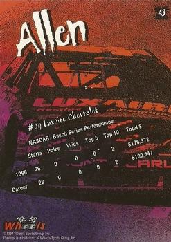 1997 Wheels Predator - Red Wolf First Slash #43 Glenn Allen Jr. Back
