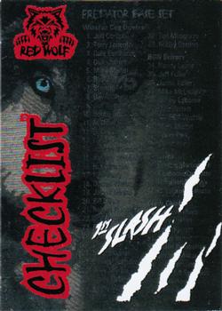 1997 Wheels Predator - Red Wolf First Slash #66 Checklist Front