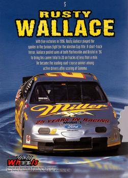 1997 Wheels Race Sharks - First Bite #5 Rusty Wallace Back