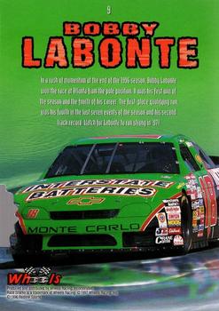 1997 Wheels Race Sharks - First Bite #9 Bobby Labonte Back