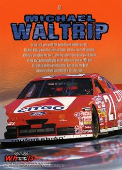 1997 Wheels Race Sharks - First Bite #12 Michael Waltrip Back