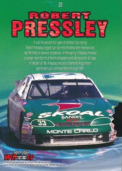 1997 Wheels Race Sharks - First Bite #20 Robert Pressley Back