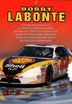 1997 Wheels Race Sharks - First Bite #25 Bobby Labonte Back