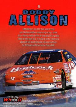1997 Wheels Race Sharks - First Bite #33 Bobby Allison Back