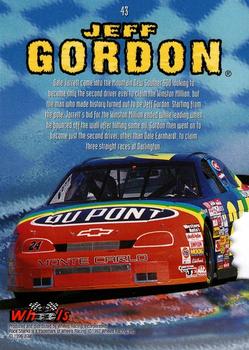 1997 Wheels Race Sharks - First Bite #43 Jeff Gordon Back