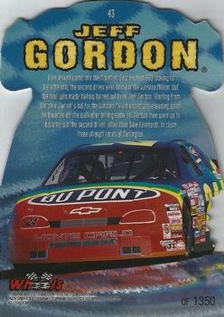 1997 Wheels Race Sharks - Hammerhead First Bite #43 Jeff Gordon Back