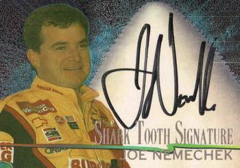 1997 Wheels Race Sharks - Shark Tooth Signatures #ST12 Joe Nemechek Front