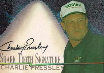 CHARLIE PRESSLEY AUTOGRAPH 1996 RACING CARD 