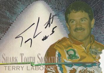 1997 Wheels Race Sharks - Shark Tooth Signatures First Bite #ST4 Terry Labonte Front