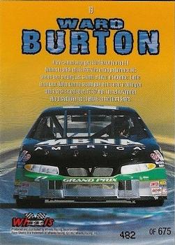 1997 Wheels Race Sharks - Tiger Shark #19 Ward Burton Back