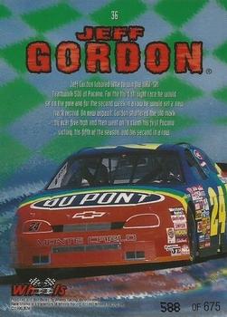 1997 Wheels Race Sharks - Tiger Shark #36 Jeff Gordon Back