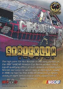 1997 Wheels Viper - Black Racer First Strike #27 Hut Stricklin Back