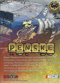 1997 Wheels Viper - First Strike #61 Roger Penske Back