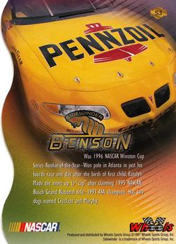 1997 Wheels Viper - Sidewinder First Strike #S3 Johnny Benson Back
