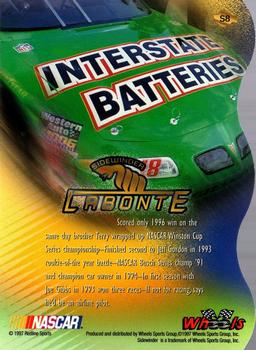 1997 Wheels Viper - Sidewinder First Strike #S8 Bobby Labonte Back