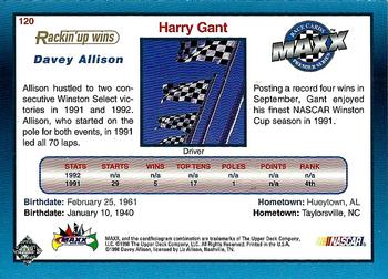1998 Maxx 10th Anniversary #120 Davey Allison/Harry Gant Back