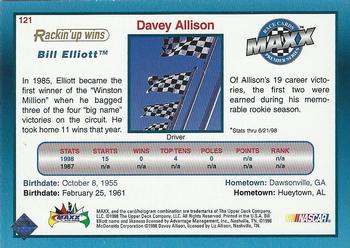 1998 Maxx 10th Anniversary #121 Bill Elliott/Davey Allison Back